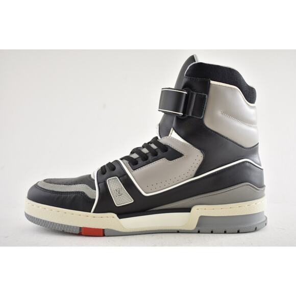 Louis Vuitton LV Trainer Sneaker Boot Black High Top Advanced Tech UK 8 US 9 10 - Picture 13 of 16